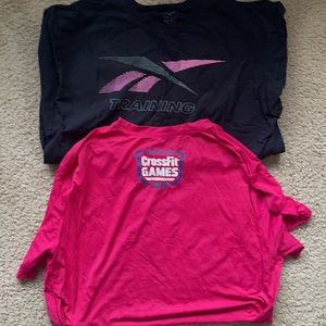 2 Reebok CrossFit Training Shirts